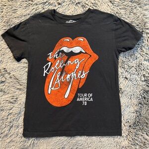 The Rolling Stones Tour Of America 1978 Graphic T-shirt Women Small